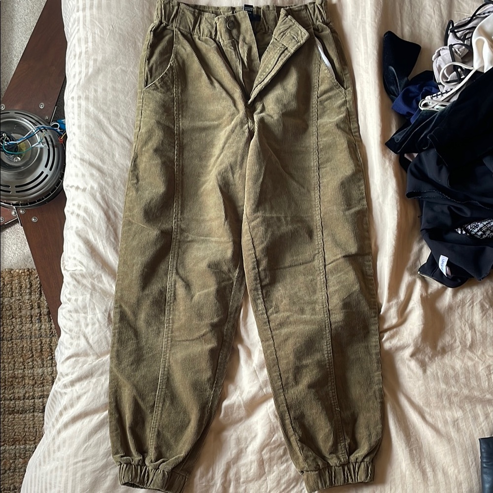 Green Corduroy Pants